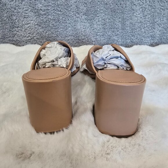 Everlane Day Twist Heel Blush Tan Leather Women's Size 10.5 NEW Office Neutral - Picture 3 of 10